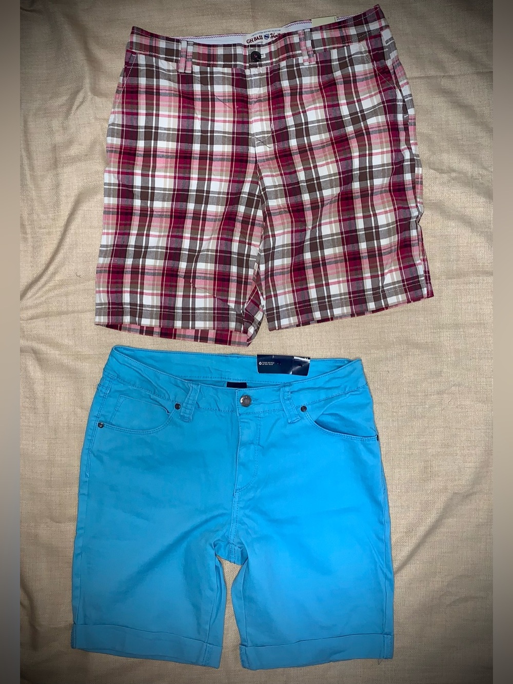 Faded Glory & GH Bass Women’s Bermuda Shorts Bundle – Size 12 – NWT